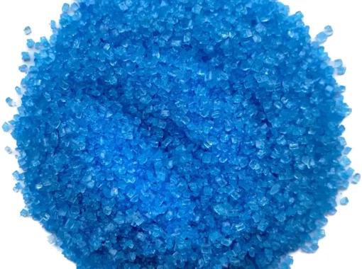 blauwe suikerspinsuiker + stokjes